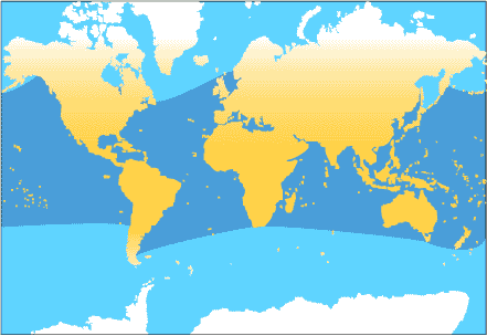 La zone d'influence géographique du dauphin de Risso